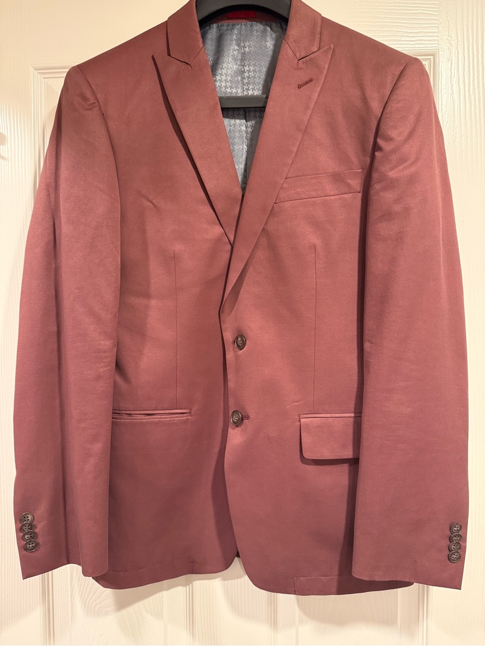 John Varvatos U.S.A. Burgundy Oxblood Two Button Blazer Sport Coat NWOT 22” Pit